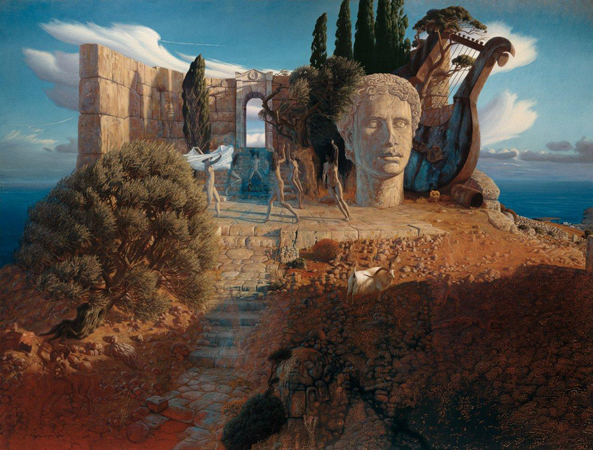 Die Bacchantinnen, Öl/Eitempera/Leinwand, 130 x 170 cm, 1994-2000